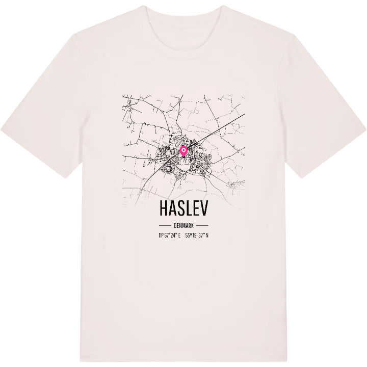 Haslev kort T-shirt – t-shirt fra PinShirt
