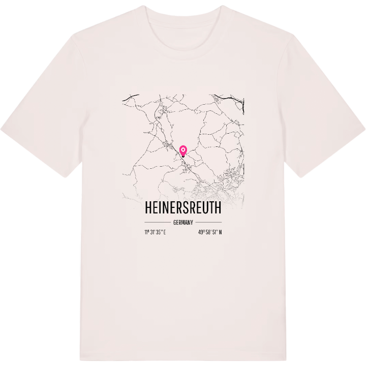 Heinersreuth kort T-shirt – t-shirt fra PinShirt