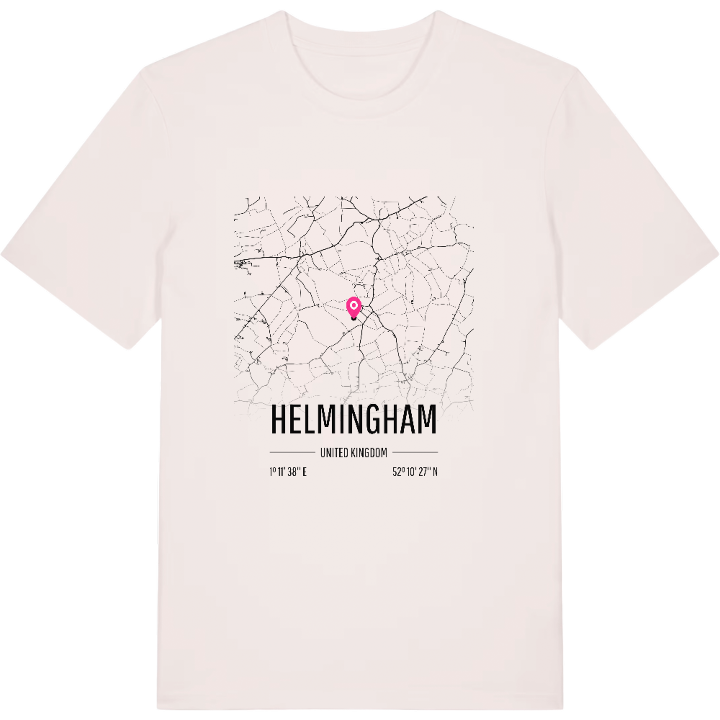 Helmingham kort T-shirt – t-shirt fra PinShirt