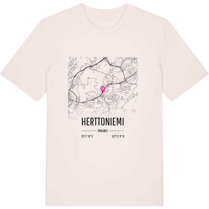 Herttoniemi kort T-shirt – t-shirt fra PinShirt