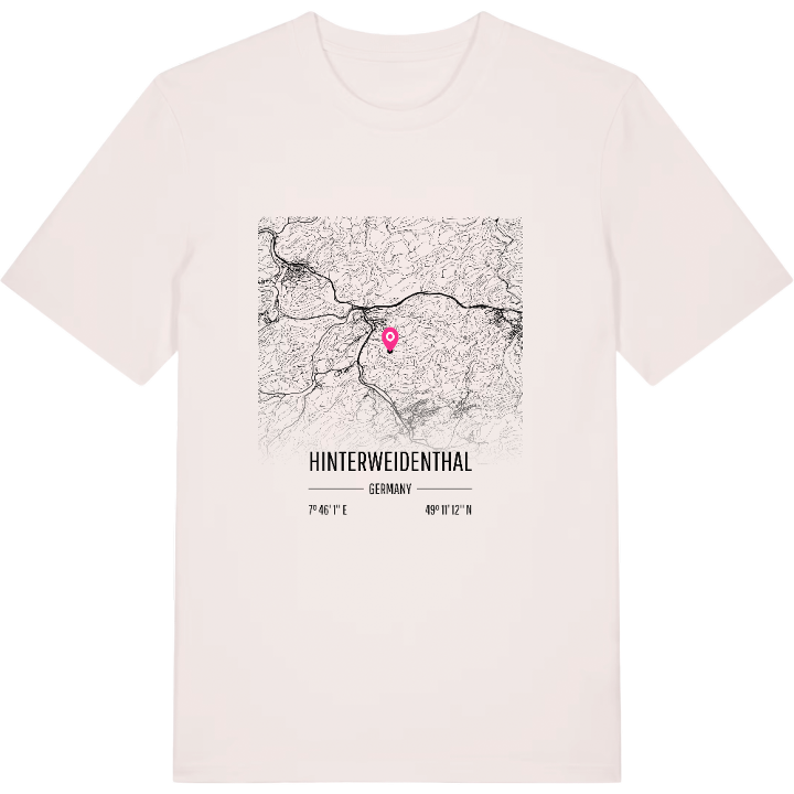 Hinterweidenthal kort T-shirt – t-shirt fra PinShirt