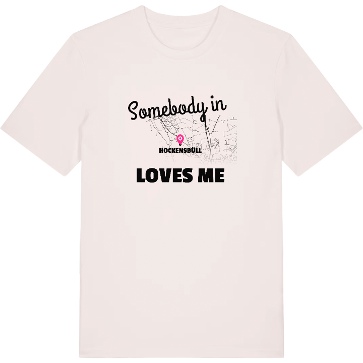 Nogen i Hockensbüll elsker mig T-shirt – t-shirt fra PinShirt