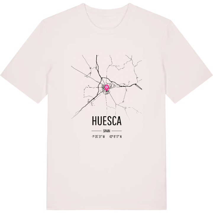 Huesca kort T-shirt – t-shirt fra PinShirt