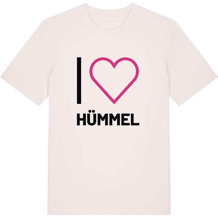 Jeg elsker Hümmel T-shirt stort tryk – t-shirt fra PinShirt