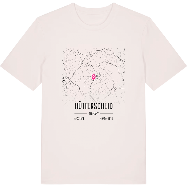 Hütterscheid kort T-shirt – t-shirt fra PinShirt