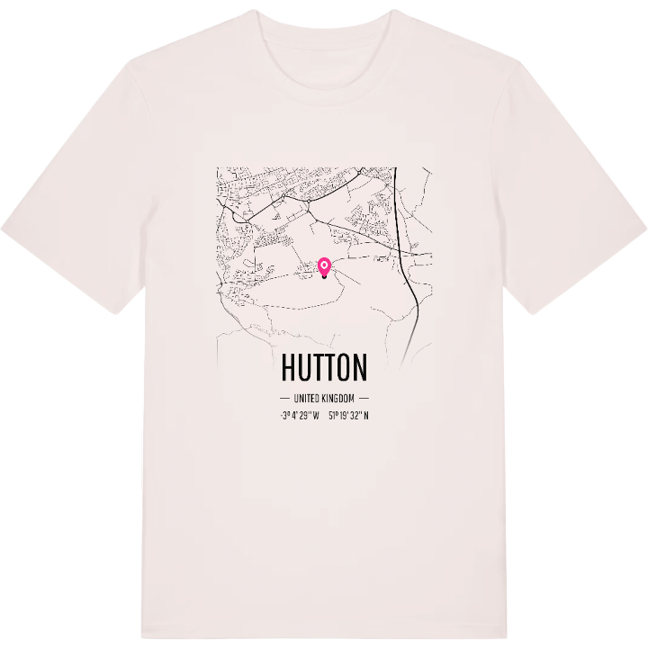 Hutton kort T-shirt – t-shirt fra PinShirt