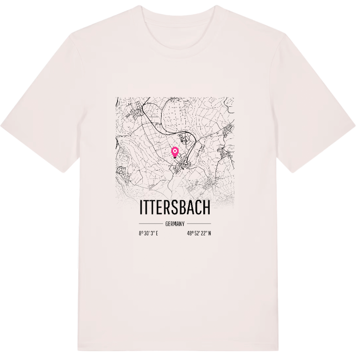 Ittersbach kort T-shirt – t-shirt fra PinShirt