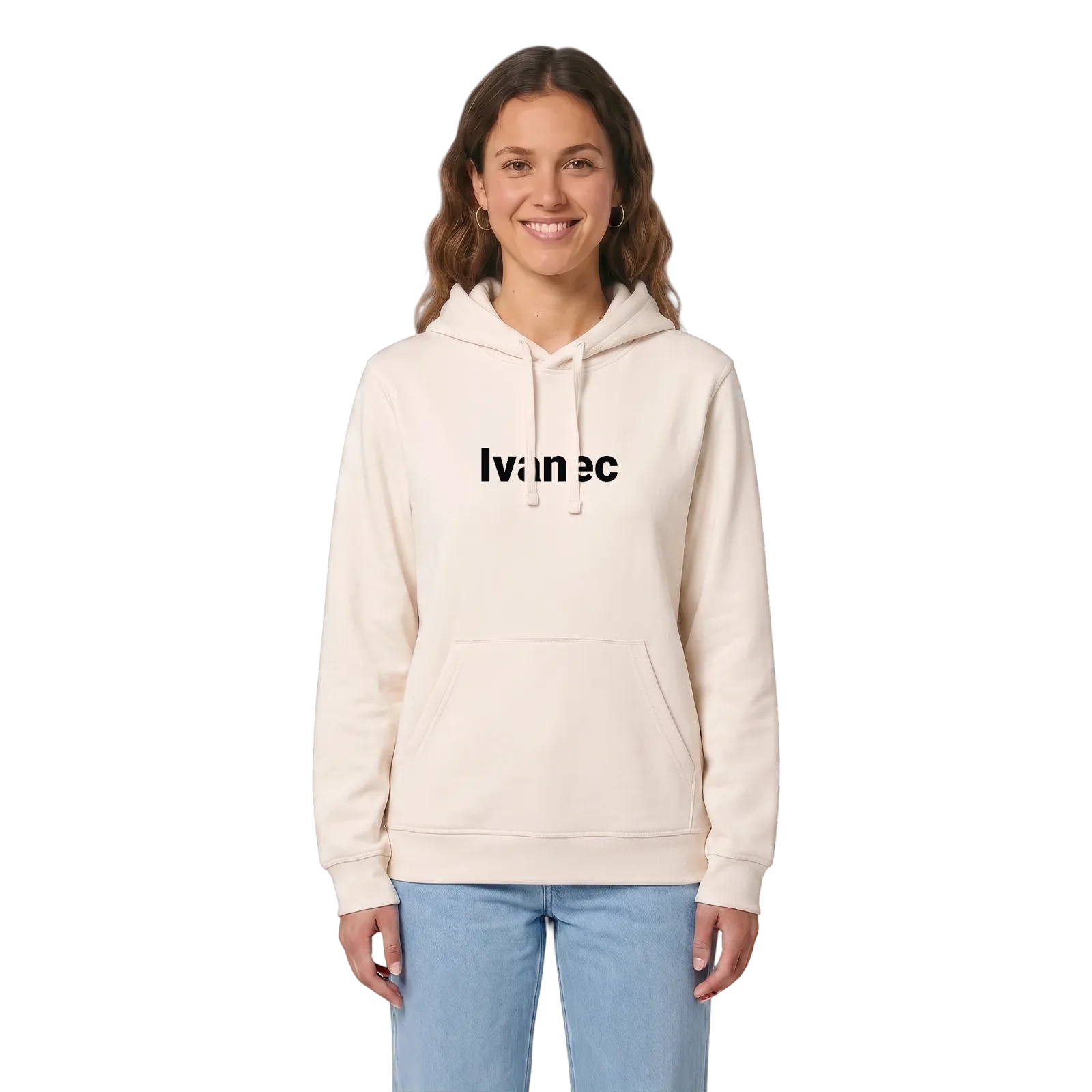 Ivanec fed hættetrøje – Vintage White, i miljø