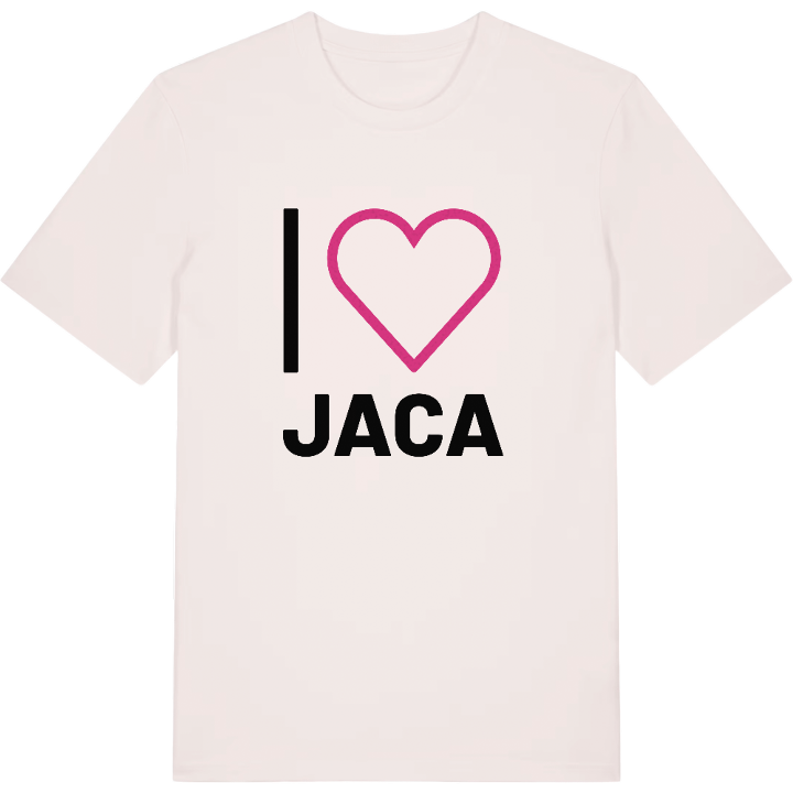 Jeg elsker Jaca T-shirt stort tryk – t-shirt fra PinShirt