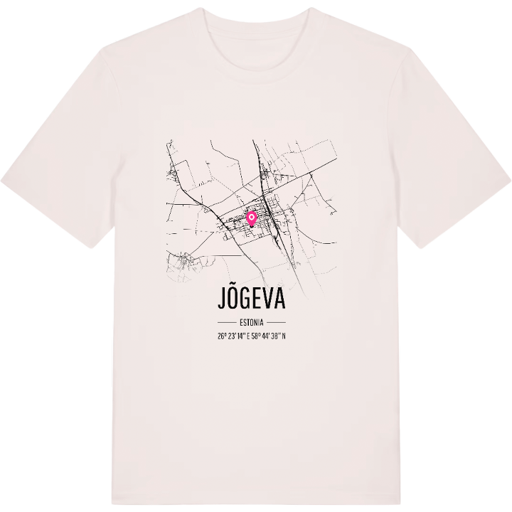 Jõgeva kort T-shirt – t-shirt fra PinShirt