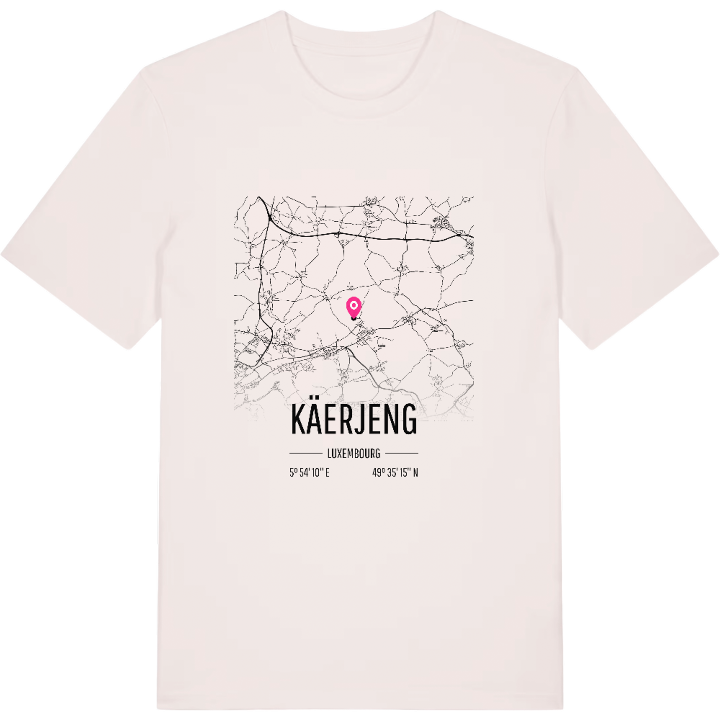 Käerjeng kort T-shirt – t-shirt fra PinShirt