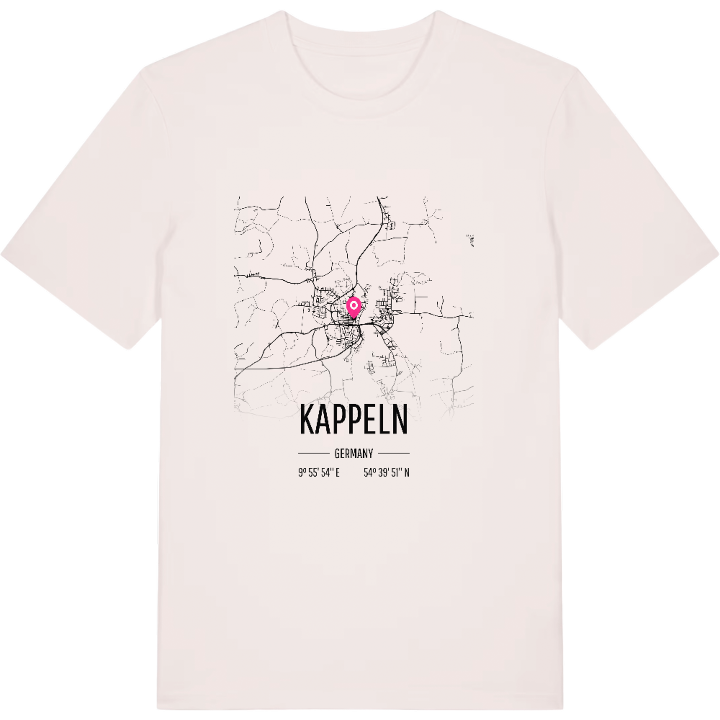 Kappeln kort T-shirt – t-shirt fra PinShirt