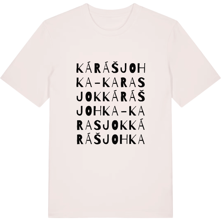 Kárášjohka - Karasjok ordleg T-shirt – t-shirt fra PinShirt