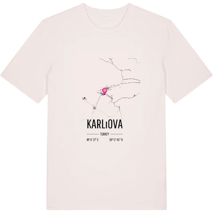 Karlıova kort T-shirt – t-shirt fra PinShirt