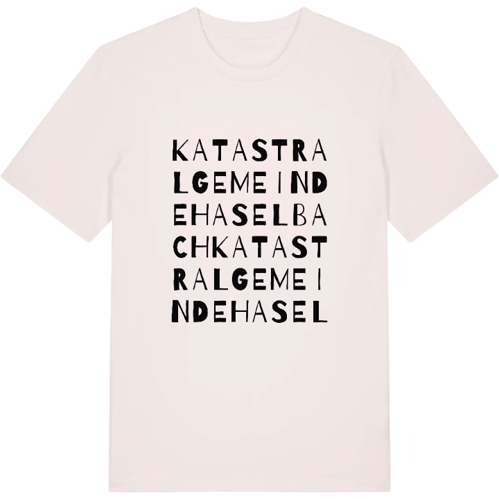Katastralgemeinde Haselbach ordleg T-shirt – t-shirt fra PinShirt