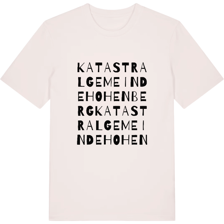 Katastralgemeinde Hohenberg ordleg t-shirt – t-shirt fra PinShirt