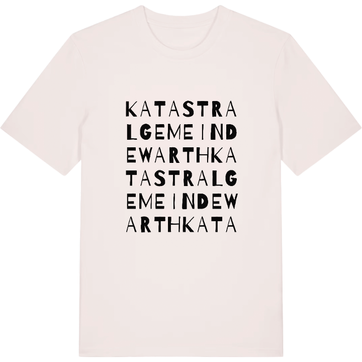 Katastralgemeinde Warth ordleg T-shirt – t-shirt fra PinShirt