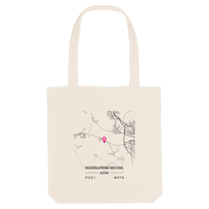 Katastralgemeinde Wolfsthal kort mulepose – mulepose fra PinShirt