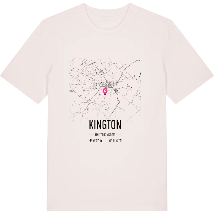 Kington kort T-shirt – t-shirt fra PinShirt