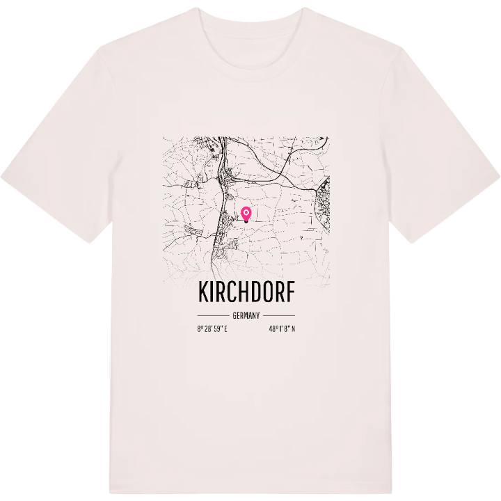Kirchdorf kort T-shirt – t-shirt fra PinShirt