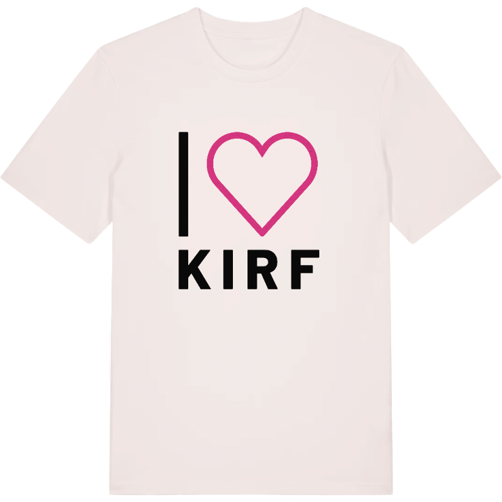 Jeg elsker Kirf T-shirt stort tryk – t-shirt fra PinShirt