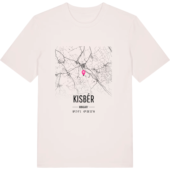 Kisbér kort T-shirt – t-shirt fra PinShirt