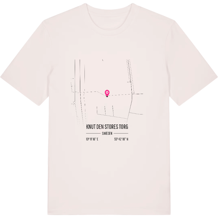 Knut den stores torg kort t-shirt – t-shirt fra PinShirt