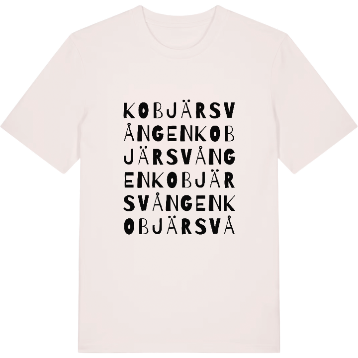 Kobjärsvången ordleg T-shirt – t-shirt fra PinShirt