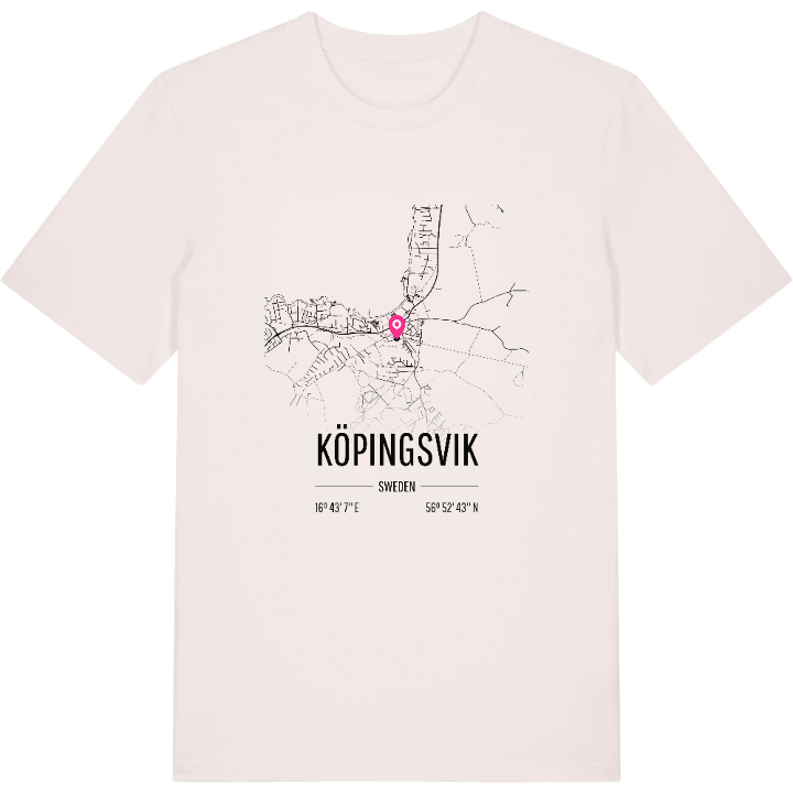 Köpingsvik kort T-shirt – t-shirt fra PinShirt