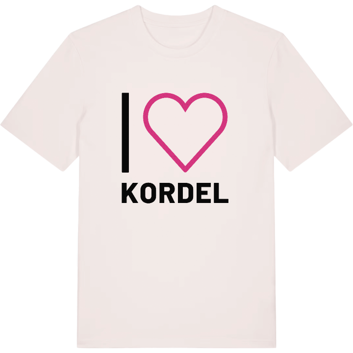 Jeg elsker Kordel T-shirt stort tryk – t-shirt fra PinShirt