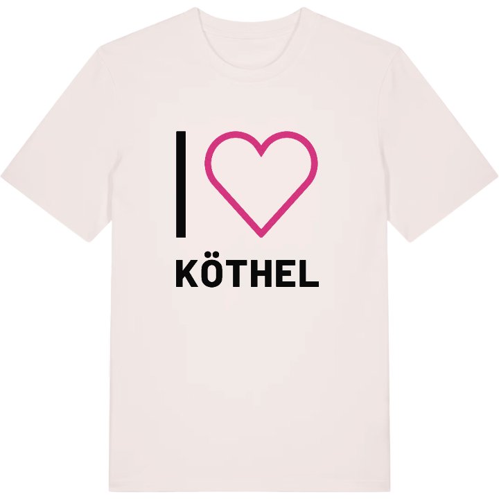 Jeg elsker Köthel T-shirt stort tryk – t-shirt fra PinShirt