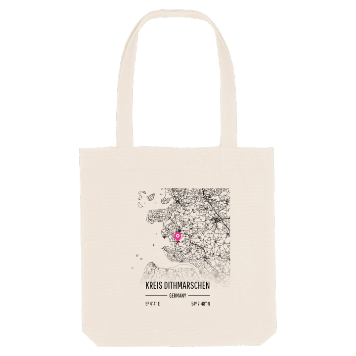 Kreis Dithmarschen kort mulepose – mulepose fra PinShirt
