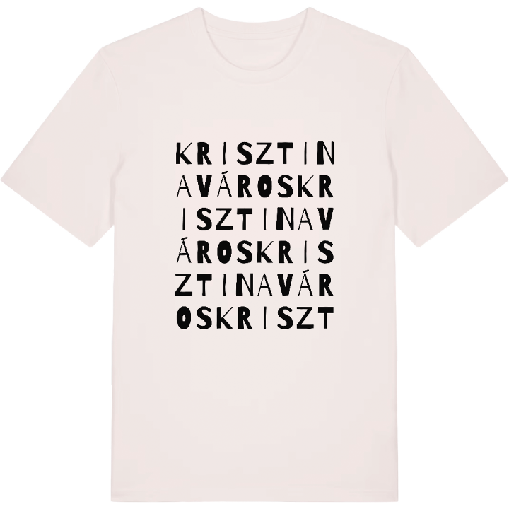 Krisztinaváros ordleg T-shirt – t-shirt fra PinShirt