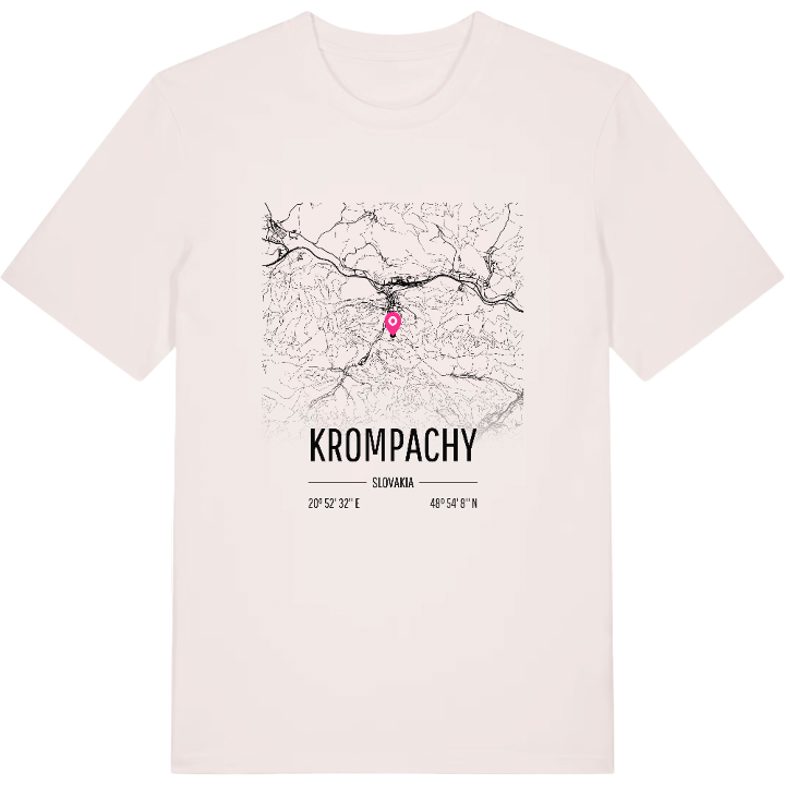 Krompachy kort T-shirt – t-shirt fra PinShirt