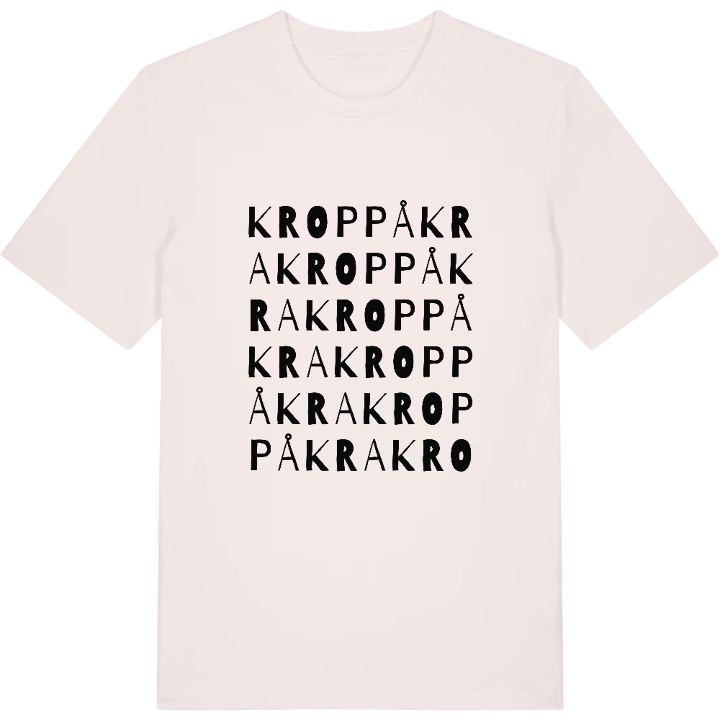 Kroppåkra ordleg T-shirt – t-shirt fra PinShirt