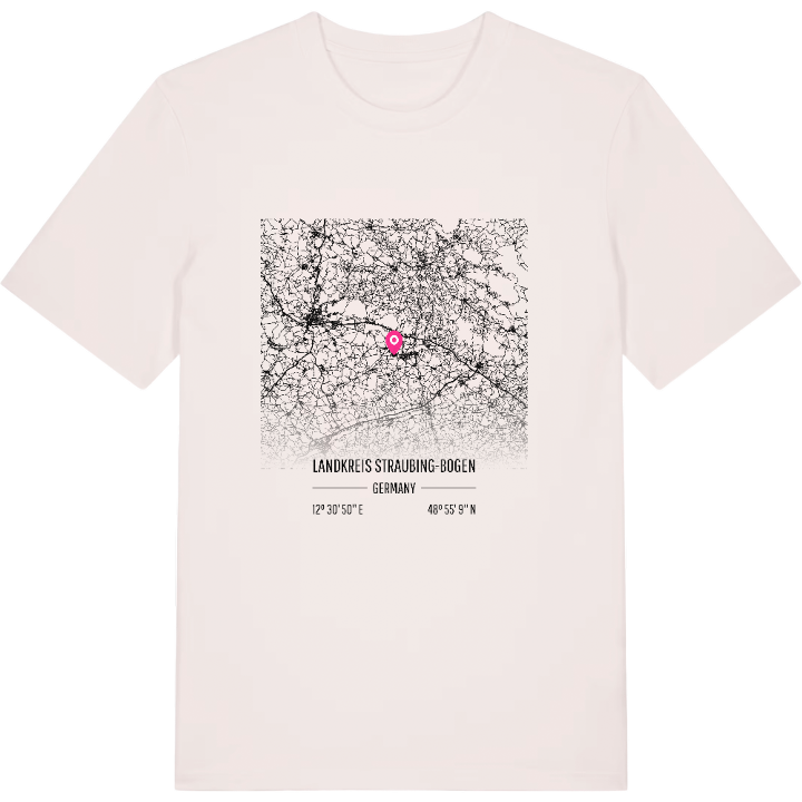 Landkreis Straubing-Bogen kort t-shirt – t-shirt fra PinShirt