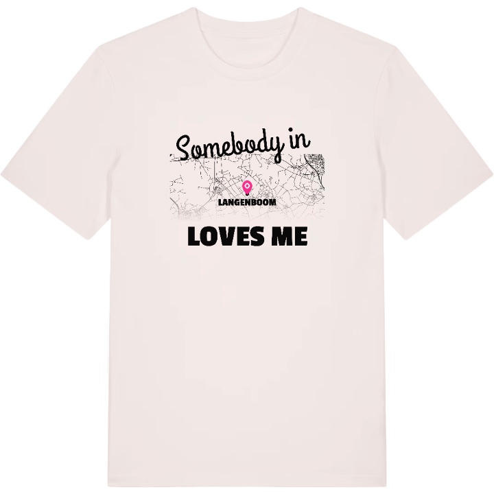 Nogen i Langenboom elsker mig T-shirt – t-shirt fra PinShirt