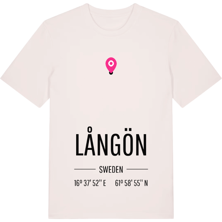 Långön kort T-shirt – t-shirt fra PinShirt