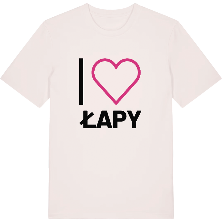 Jeg elsker Łapy T-shirt stort tryk – t-shirt fra PinShirt