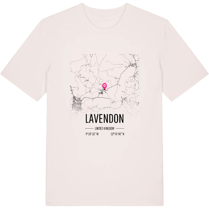 Lavendon kort T-shirt – t-shirt fra PinShirt
