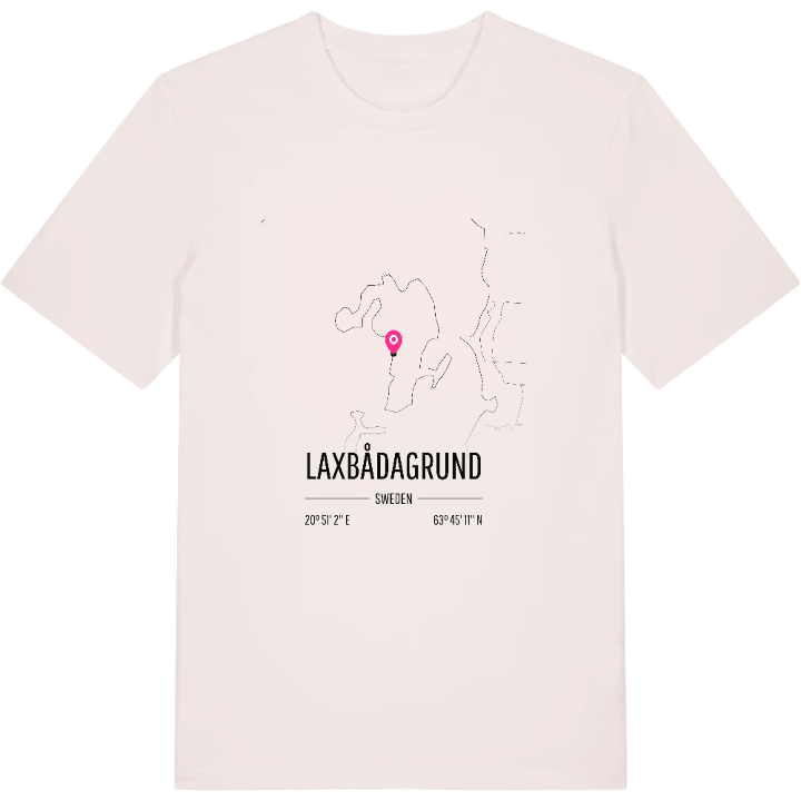 Laxbådagrund kort T-shirt – t-shirt fra PinShirt