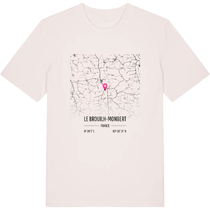 Le Brouilh-Monbert kort T-shirt – t-shirt fra PinShirt