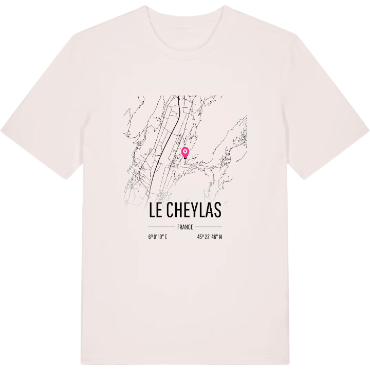 Le Cheylas kort T-shirt – t-shirt fra PinShirt