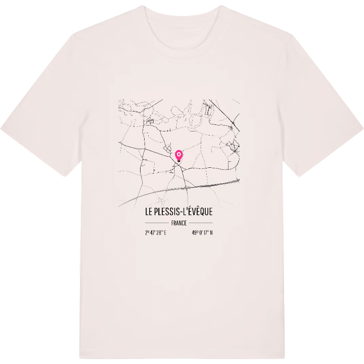 Le Plessis-l'Évêque kort t-shirt – t-shirt fra PinShirt