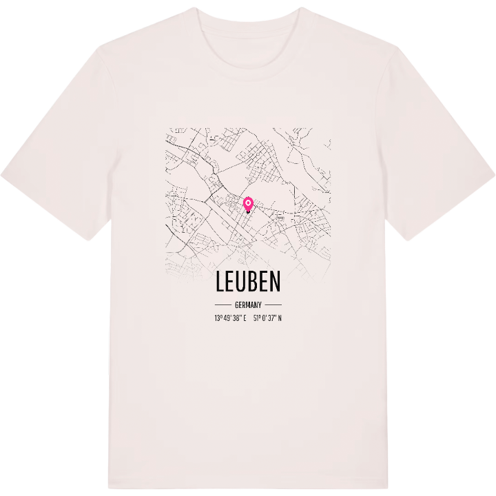 Leuben kort T-shirt – t-shirt fra PinShirt