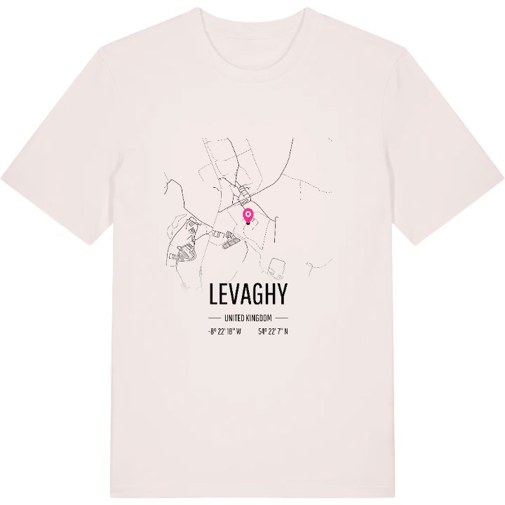 Levaghy kort T-shirt – t-shirt fra PinShirt