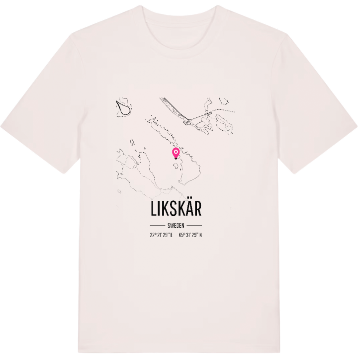 Likskär kort T-shirt – t-shirt fra PinShirt