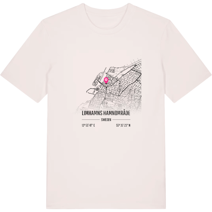 Limhamns Hamnområde kort T-shirt – t-shirt fra PinShirt