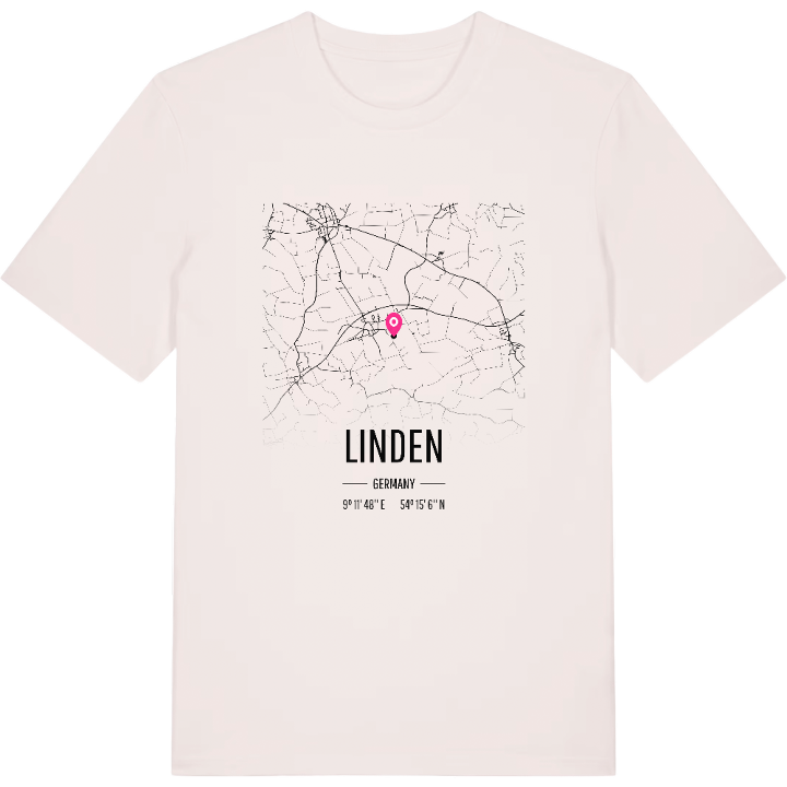 Linden kort T-shirt – t-shirt fra PinShirt