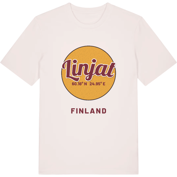 Linjat cirkel T-shirt – t-shirt fra PinShirt